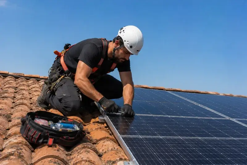 Maintenance et monitoring de panneaux solaires au Pouget